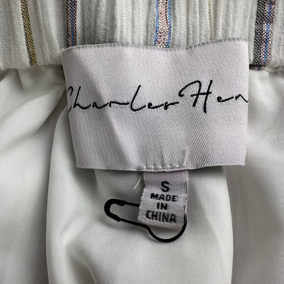 Charles Henry Nordstroms Women S Off-Shoulder Striped Ruffle Mini Dress - Picture 14 of 16